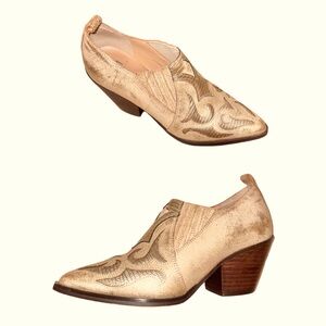 MARC FISHER CHARLY western ankle boots women’s size 5.5
